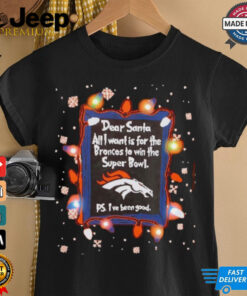 Dear Santa Denver Broncos Christmas Lights shirt