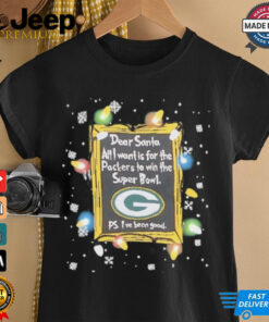 Dear Santa Green Bay Packers Christmas Lights shirt