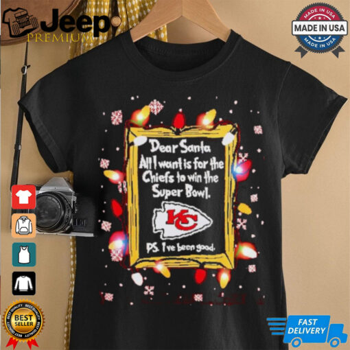 Dear Santa Kansas City Chiefs Christmas Lights shirt