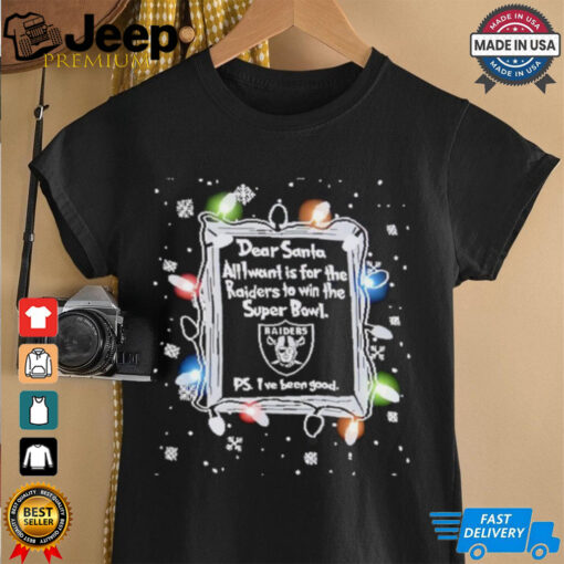 Dear Santa Las Vegas Raiders Christmas Lights shirt