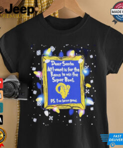 Dear Santa Los Angeles Rams Christmas Lights shirt