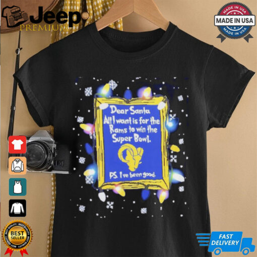 Dear Santa Los Angeles Rams Christmas Lights shirt