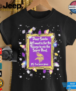 Dear Santa Minnesota Vikings Christmas Lights shirt