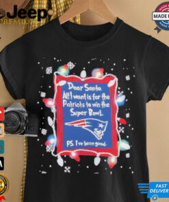 Dear Santa New England Patriots Christmas Lights shirt