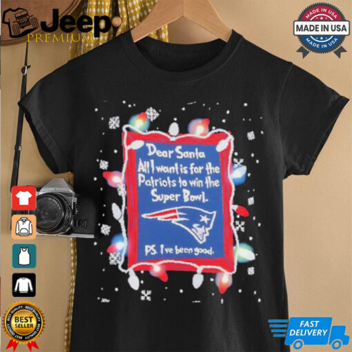 Dear Santa New England Patriots Christmas Lights shirt