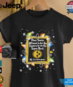 Dear Santa Pittsburgh Steelers Christmas Lights shirt