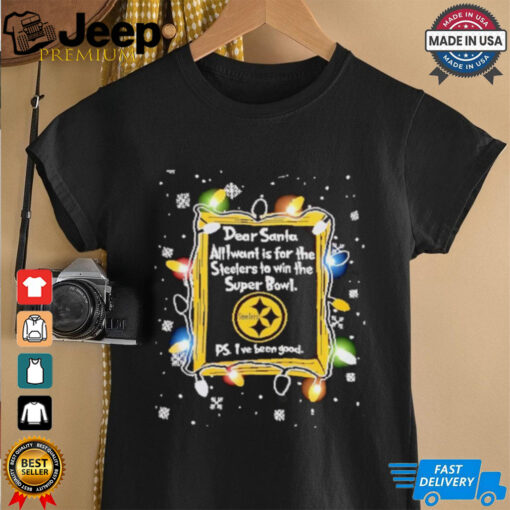 Dear Santa Pittsburgh Steelers Christmas Lights shirt