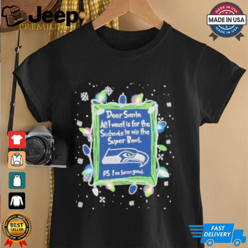 Dear Santa Seattle Seahawks Christmas Lights shirt