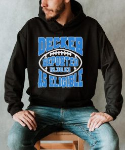 Decker Reported As Eligible Lions Fans Lions 2023 Shirt