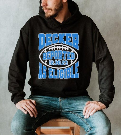 Decker Reported As Eligible Lions Fans Lions 2023 Shirt