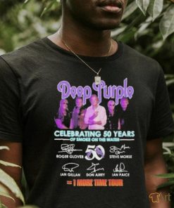 Deep Purple Celebrating 50 Years Of Smoke On The Water 1 More Time Tour signatures T Shirt