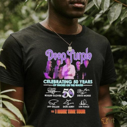 Deep Purple Celebrating 50 Years Of Smoke On The Water 1 More Time Tour signatures T Shirt