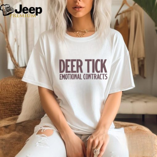 Deer Tick Merch Emotional Contracts Ringer T Shirt