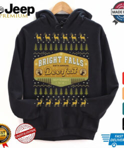 Deerfest Bright Falls Ugly Christmas Shirt