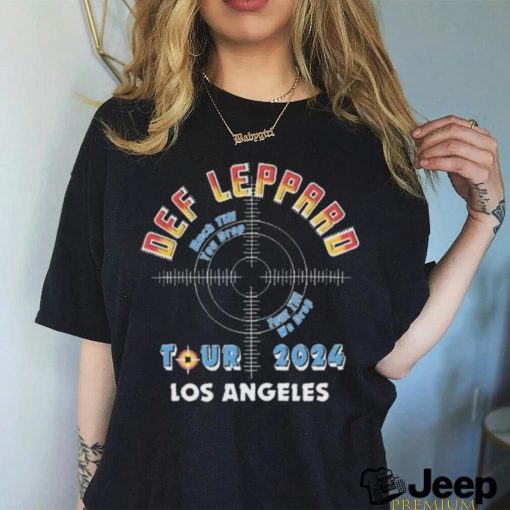 Def Leppard Los Angeles CA 2024 Tour Band Shirt