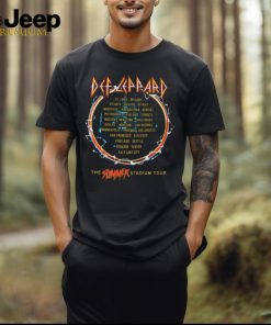 Def Leppard The Summer Stadium Tour 2024 Schedule T Shirts