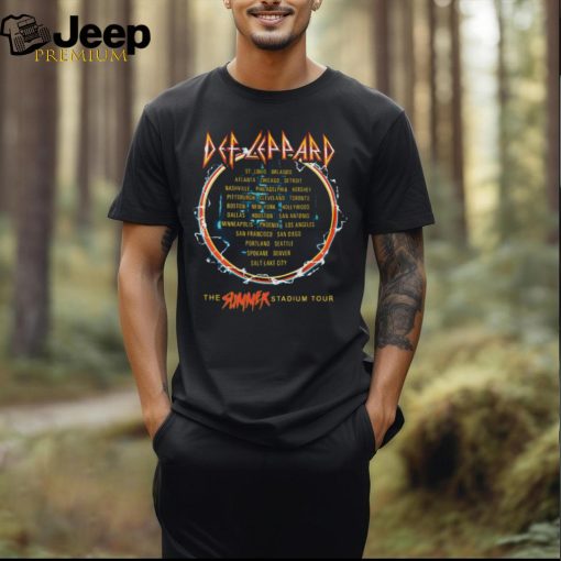 Def Leppard The Summer Stadium Tour 2024 Schedule T Shirts