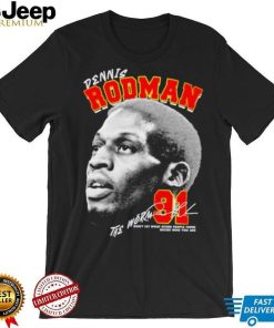 Dennis Rodman 91 Chicago Bulls basketball the Worm signature graphic shirt