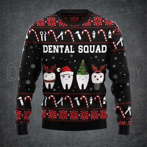 Dental Squad Ugly Christmas Sweater