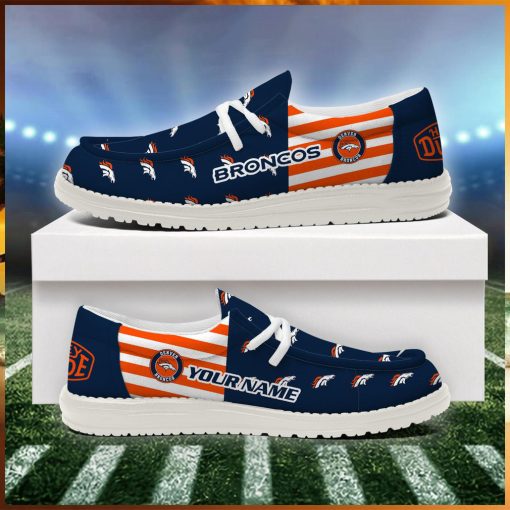 Denver Broncos 2024 Version Personalized Hey Dude Shoes