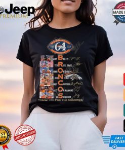 Denver Broncos 64 Years Of 1960 2024 Thank You For The Memories T Shirt