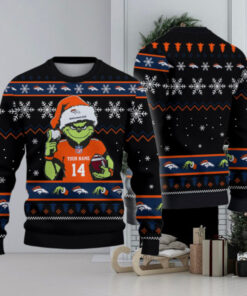 Denver Broncos Custom Chrismas Ugly Sweater