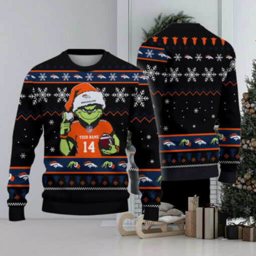 Denver Broncos Custom Chrismas Ugly Sweater