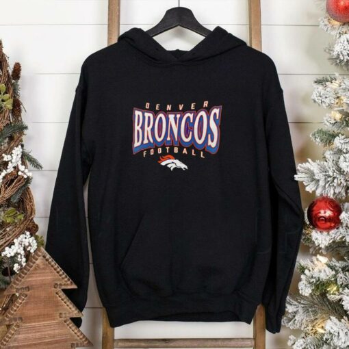 Denver Broncos Heather Divided Warp Tri Blend shirt