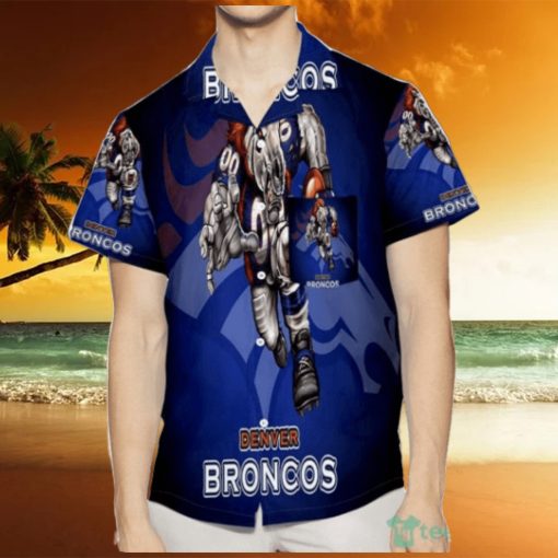 Denver Broncos Mascot 3D Hawaiian Shirt Sport Fans Gift Summer Gift