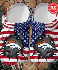 Denver Broncos NFL American Flag Crocs New For This Season Trending