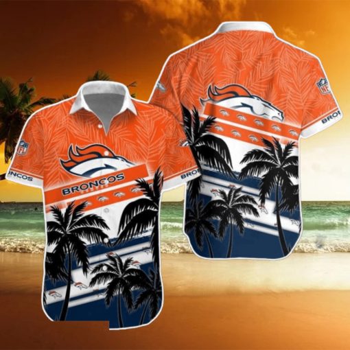 Denver Broncos NFL Hawaiian Shirt Palm Trees Pattern New Design For Fans