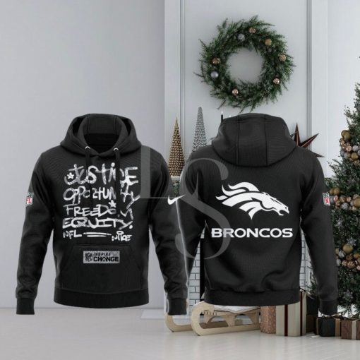 Denver Broncos NFL Justice Opportunity Equity Freedom Hoodie 3D