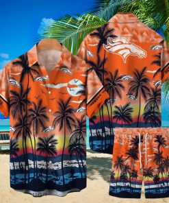 Denver Broncos NFL SAS Tropical Pattern Hawaiian Shirt And Short For Men Women Gift Summer beach