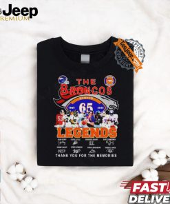 Denver Broncos The Broncos Legends Thank You For The Memories 2024 Shirt