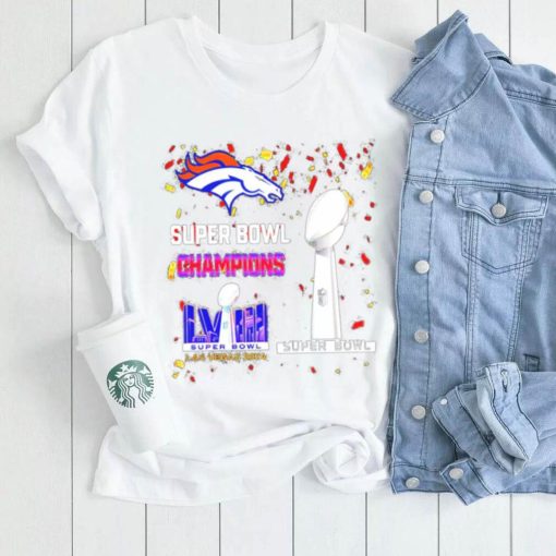 Denver Broncos football Super Bowl Champions Las Vegas 2024 logo shirt
