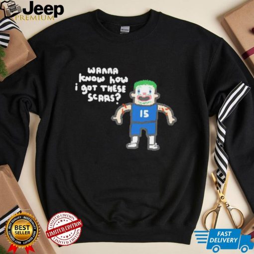 Denver Nuggets Nikola Jokić the Joker wanna know how I got these scars art shirt