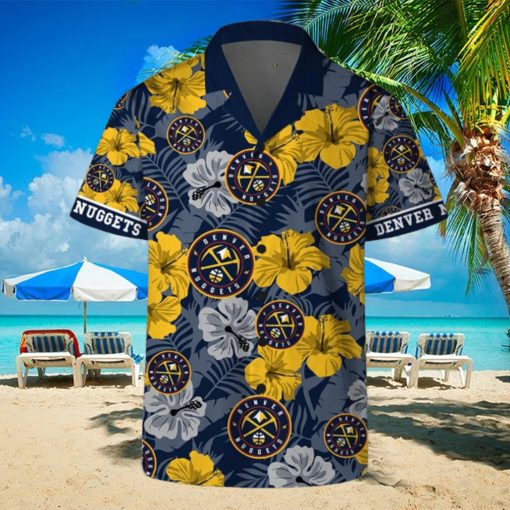 Denver Nuggets Team NBA Hawaii Set Hawaiian Shirt And Beach Short For Fans