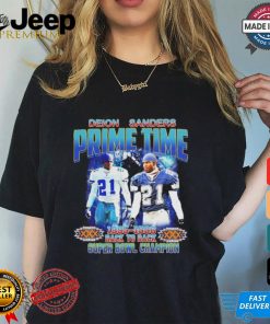 Deon Sanders Prime Time Back to Back Champ vintage shirt