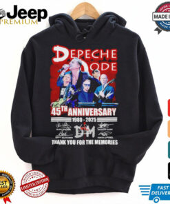 Depeche Mode Rock Band 45th Anniversary 1980 2025 Thank You For The Memories T Shirt