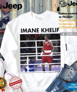 Derek Brunson Wearing Imane Khelif Shirt