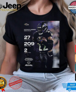 Derrick Henry 27 Touches 209 Total YDS 2 Total TDS Week Four T Shirt