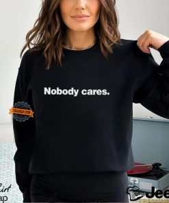 Derrick White Wearing Nobody Cares Shirt