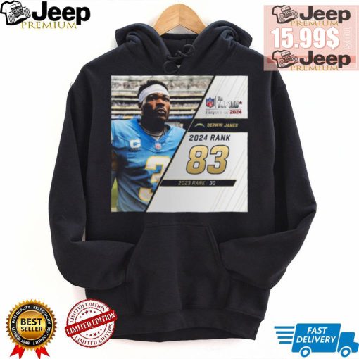 Derwin James Rank 83 The NFL Top 100 Player Of 2024 T Shirt