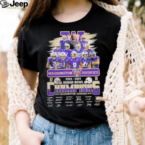 Design 2023 2024 Washington Huskies Sugar Bowl Champions T Shirt