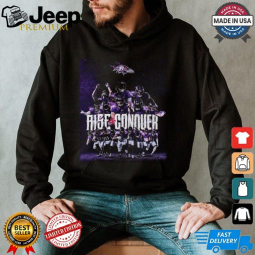 Design Baltimore Ravens 2024 Rise & Conquer Shirt