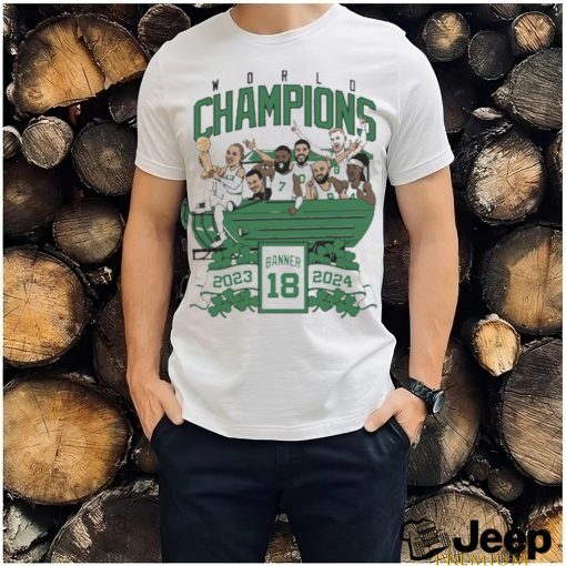 Design Boston Celtics Banner 18 Duckboat 2024 Nba Finals Champions Shirt