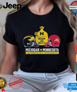 Design Brown Jug Battle Michigan Vs Minnesota 2024 Shirt