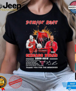 Design Chicago Bulls Derick Rose 2008 2016 Thank You For The Memories Signature Shirt