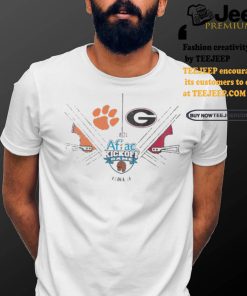 Design Clemson Tigers Vs Georgia Bulldogs 2024 Aflac Kickoff Game Atlanta, Ga Shirt