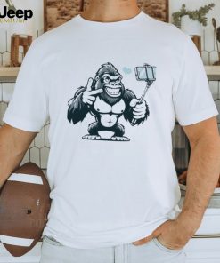 Design Copy Of Playful Gorilla Selfie Art Shirt